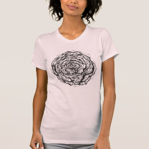 抽象的なOrnamentalは上がりました Tシャツ