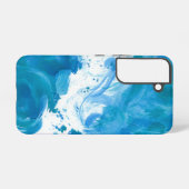 抽象的なSamsung携帯ケース - 海の流れ Samsung Galaxyケース (裏面横)