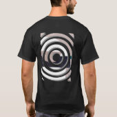 抽象的なTシャツデザイン Tシャツ (裏面)