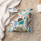 抽象的の世紀半ば クッション (ブランケット)