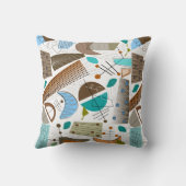 抽象的の世紀半ば クッション (裏面)