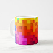 抽象的カラフルデザイン-14839 コーヒーマグカップ (正面左)