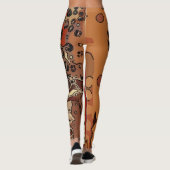 抽象的グレイ・サークル、マティススタイル、 レギンス (裏面)