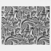 抽象的スワーズ – シームレスパターン1 フリースブランケット (正面(横))