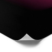 抽象的ダークピンクの贅沢な黒AP0004 ポスター (角)