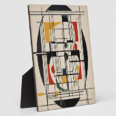 抽象的バウハウス幾何学現代ミニマリストアート フォトプラーク (側面)