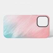 抽象的パステル＋ミントの壁 iPhoneケース (裏面横)