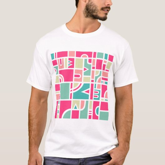 抽象的パターン 170715 Tシャツ (正面)