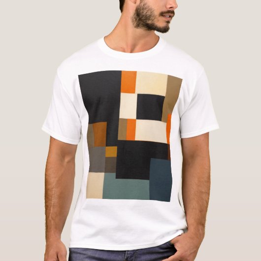 抽象的ミニマリストTシャツでスタイルを高めよう Tシャツ (正面)