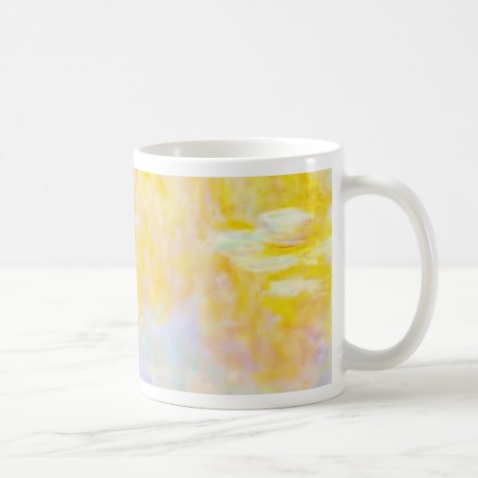 抽象的モネの睡蓮 7 コーヒーマグカップ (右)