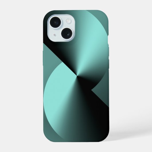 抽象的幾何学模様 iPhone 15 カー 15ケース (裏面)