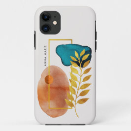 抽象的幾何学 ミッドセンチュリー モダン ミニマリスト iPhone 11 ケース