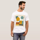 抽象的幾何学 ミッドセンチュリー・モダン Tシャツ (正面フル)