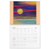 抽象的概念のデジタルスケッチのカレンダー カレンダー (3月 2027)