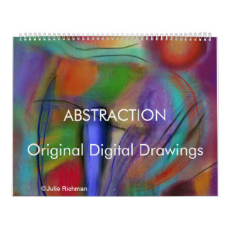 抽象的概念のデジタルスケッチのカレンダー カレンダー