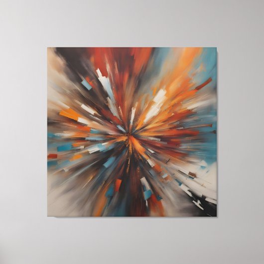 抽象絵画芸術 キャンバスプリント (正面)