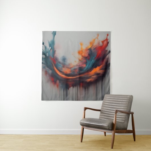 抽象絵画芸術 タペストリー (インサイチュ)