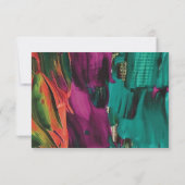 抽象絵画 アクリル RSVP カード (裏面)