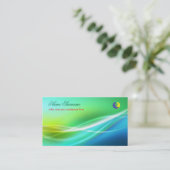 抽象美しい名刺 名刺 (スタンド正面)