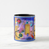 抽象美術およびキュービズムの刺激を受けたなマグ マグカップ (中央)