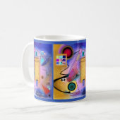 抽象美術およびキュービズムの刺激を受けたなマグ マグカップ (正面左)