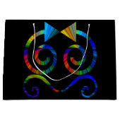 抽象美術のギフトバッグ ラージペーパーバッグ (正面)