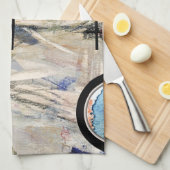 抽象美術のコラージュ、混合メディアおよび水彩画3 キッチンタオル (四つ折り)