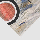 抽象美術のコラージュ、混合メディアおよび水彩画3 薄葉紙 (詳細)