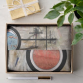 抽象美術のコラージュ、混合メディアおよび水彩画3 薄葉紙 (ギフト)