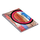 抽象美術のコラージュ、混合メディアおよび水彩画4 ノートブック (右側)