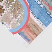 抽象美術のコラージュ、混合メディアおよび水彩画5 薄葉紙 (詳細)