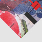 抽象美術のコラージュ、混合メディアおよび水彩画 薄葉紙 (詳細)