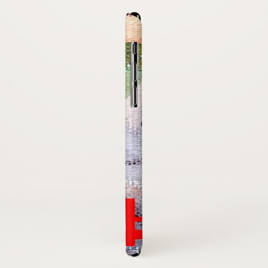 抽象美術のコラージュ、混合メディアおよび水彩画 Case-Mate iPhoneケース (裏面/左)