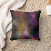 抽象美術のコンテンポラリーで多色のな渦巻 クッション (ブランケット)