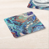 抽象美術のコースター スクエアペーパーコースター (アングル)