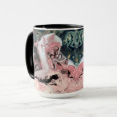 抽象美術のコーヒー・マグ マグカップ (正面左)