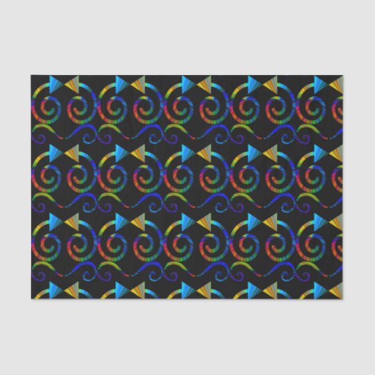 抽象美術のティッシュペーパー 薄葉紙 (正面)