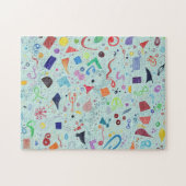 抽象美術のパズル ジグソーパズル (横)