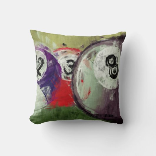 抽象美術のビリヤード クッション (正面)