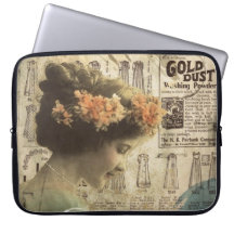 抽象美術のヴィンテージの女の子のファッションの広告の箱