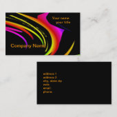 抽象美術の名刺のテンプレート 名刺 (正面/裏面)