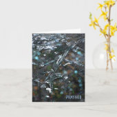 抽象美術の微妙な色の空白のなメッセージカード カード (黄色い花)