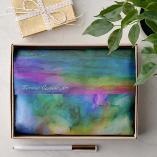 抽象美術の日の出のティッシュペーパー 薄葉紙 (ギフト)