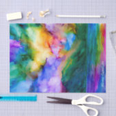 抽象美術の日の出のティッシュペーパー 薄葉紙 (クラフト)