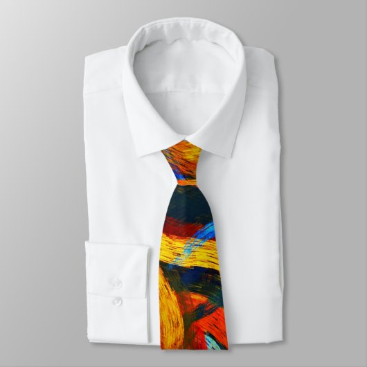 抽象美術の渦巻のカラフル ネクタイ (タイ)