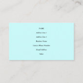 抽象美術の空の火の溶岩の赤いオレンジターコイズ 名刺 (裏面)