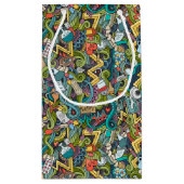 抽象美術医学アイコンパターン スモールペーパーバッグ (裏面)