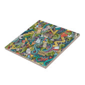 抽象美術医学アイコンパターン タイル (側面)