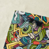 抽象美術医学アイコンパターン ビーチタオル (インサイチュ)