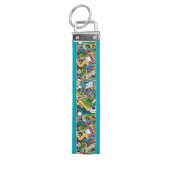 抽象美術医学アイコンパターン リストバンドキーホルダー (鍵トップ)